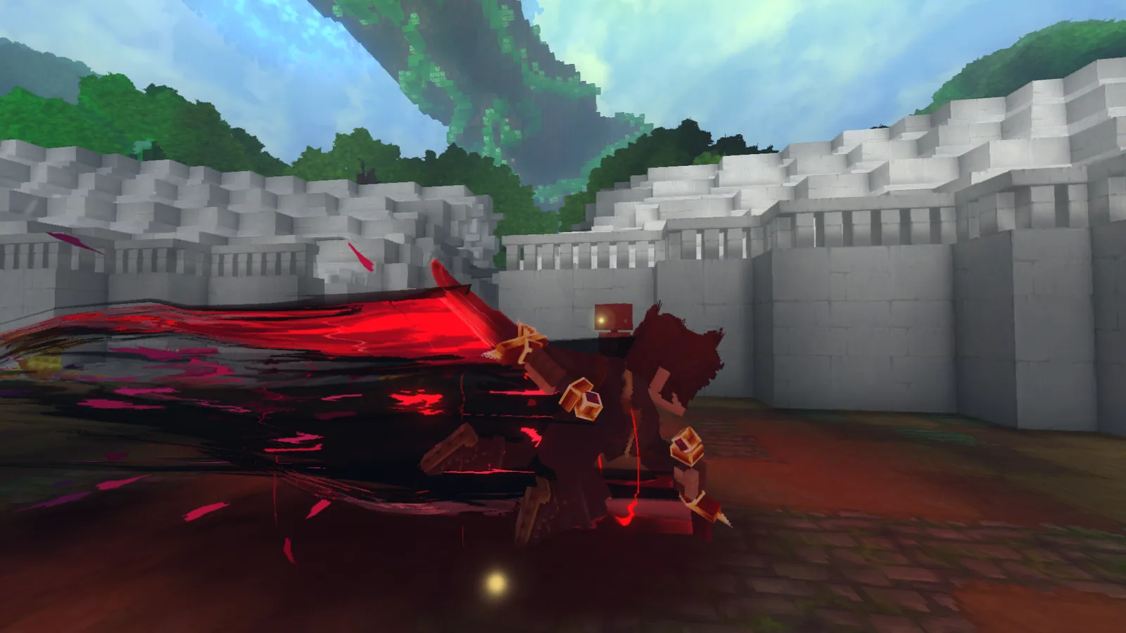 Combate con habilidades en la arena PvP